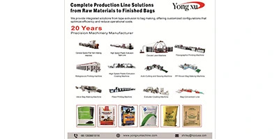Yongxu Machinery, specializes in the production of complete sets of plastic weaving equipment. 